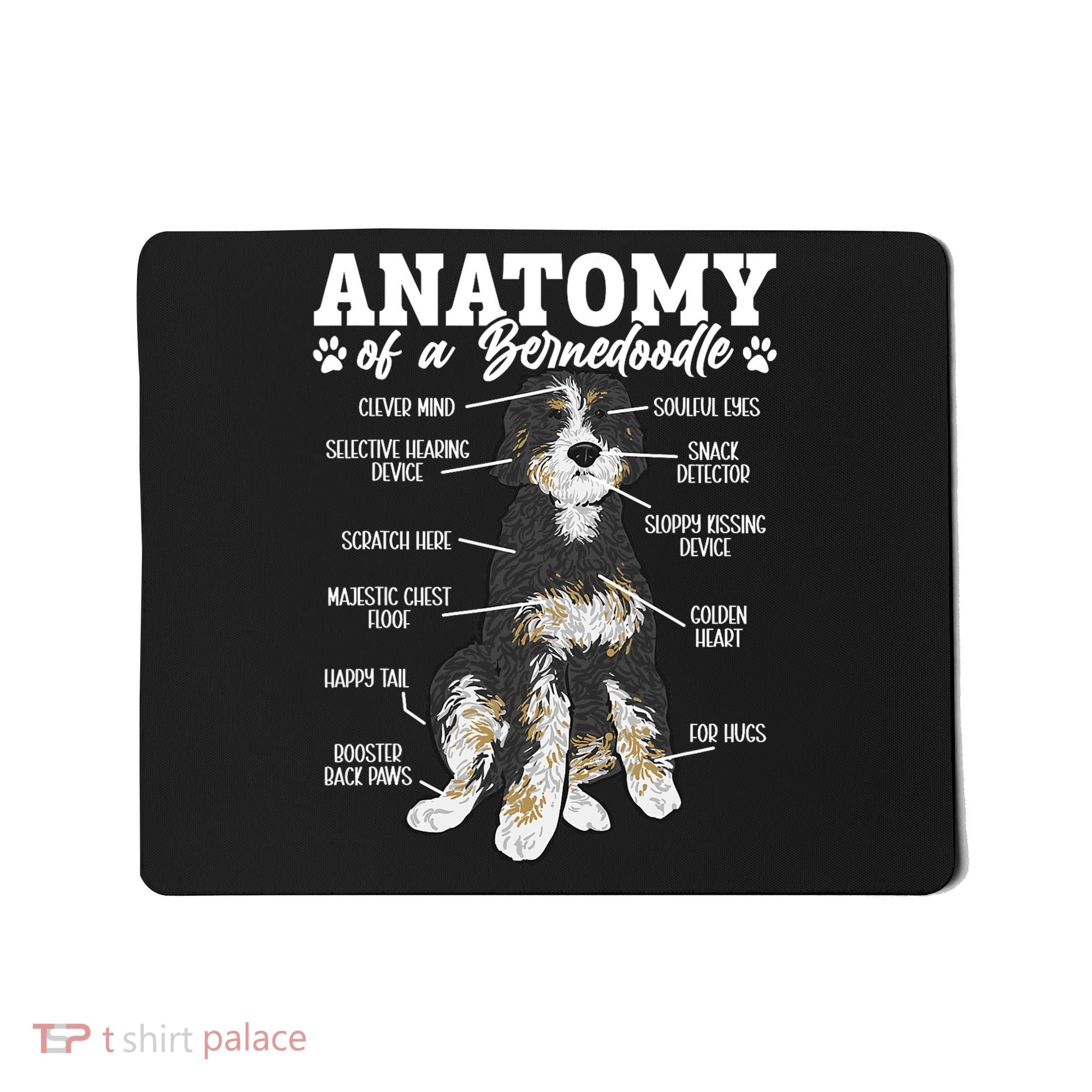 Bernedoodle Dog Anatomy Of A Bernedoodle Mousepad