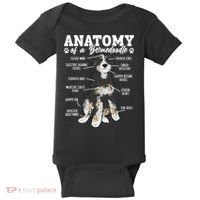 Bernedoodle Dog Anatomy Of A Bernedoodle Baby Bodysuit thumb 0