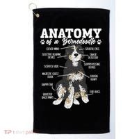 Bernedoodle Dog Anatomy Of A Bernedoodle Golf Towel thumb 0