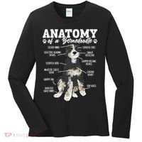 Bernedoodle Dog Anatomy Of A Bernedoodle Women's Long Sleeve Shirt thumb 0
