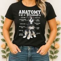 Bernedoodle Dog Anatomy Of A Bernedoodle Women's T-Shirt thumb 2
