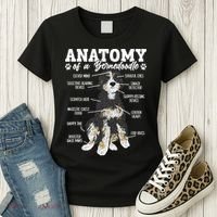 Bernedoodle Dog Anatomy Of A Bernedoodle Women's T-Shirt thumb 3