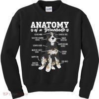 Bernedoodle Dog Anatomy Of A Bernedoodle Kids Sweatshirt thumb 0