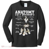 Bernedoodle Dog Anatomy Of A Bernedoodle Kids Long Sleeve Shirt thumb 0