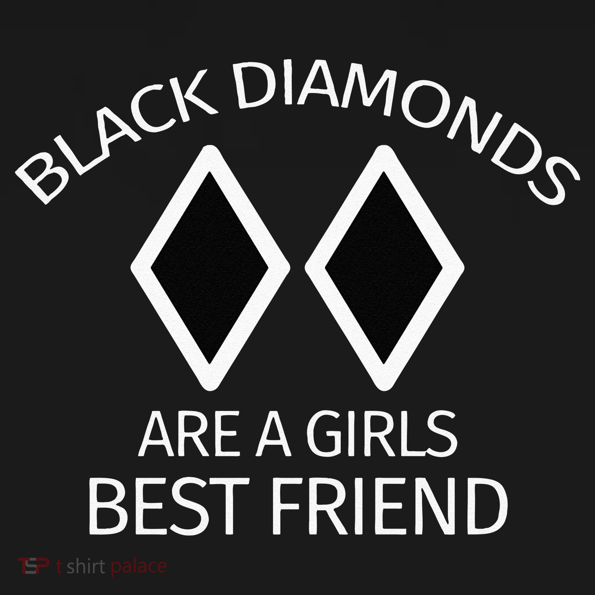 Black Diamonds Are A Girl Best Friend Skiing Women's Hoodie
