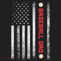 Baseball Dad American Flag Cool Father's Day Gift Tumbler thumb 3