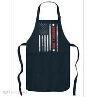 Baseball Dad American Flag Cool Father's Day Gift Apron thumb 0