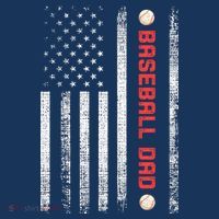 Baseball Dad American Flag Cool Father's Day Gift Beanie thumb 2
