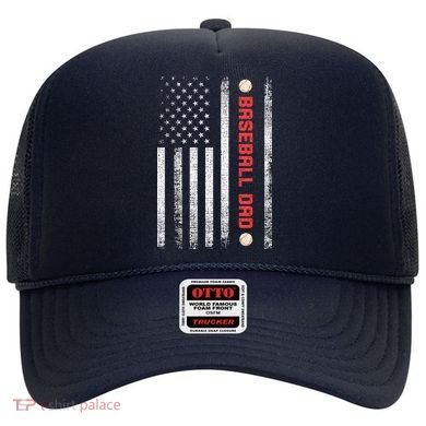 Baseball Dad American Flag Cool Father's Day Gift Hat