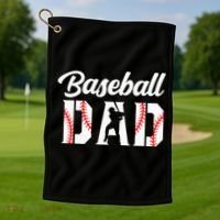 Baseball Dad Apparel Dad Baseball Golf Towel thumb 1