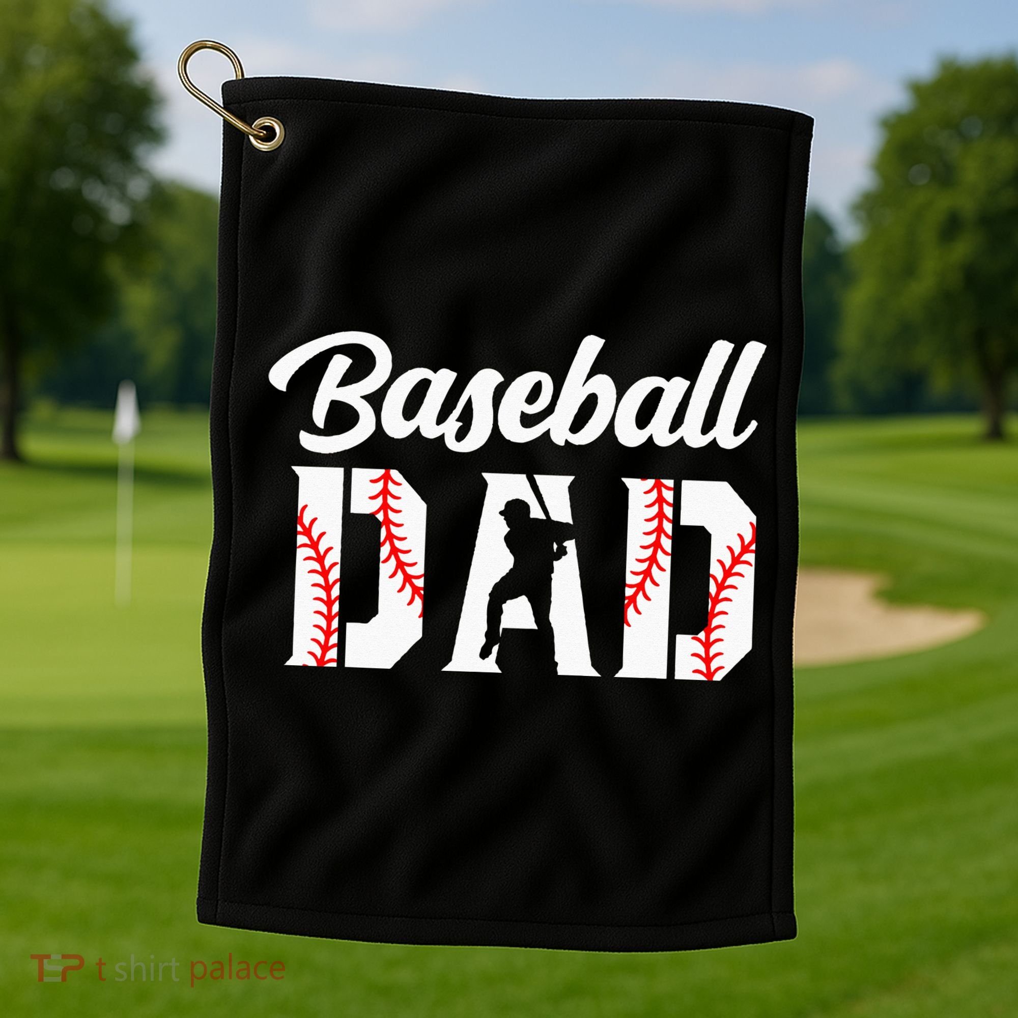 Baseball Dad Apparel Dad Baseball Golf Towel