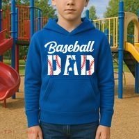 Baseball Dad Apparel Dad Baseball Kids Hoodie thumb 2