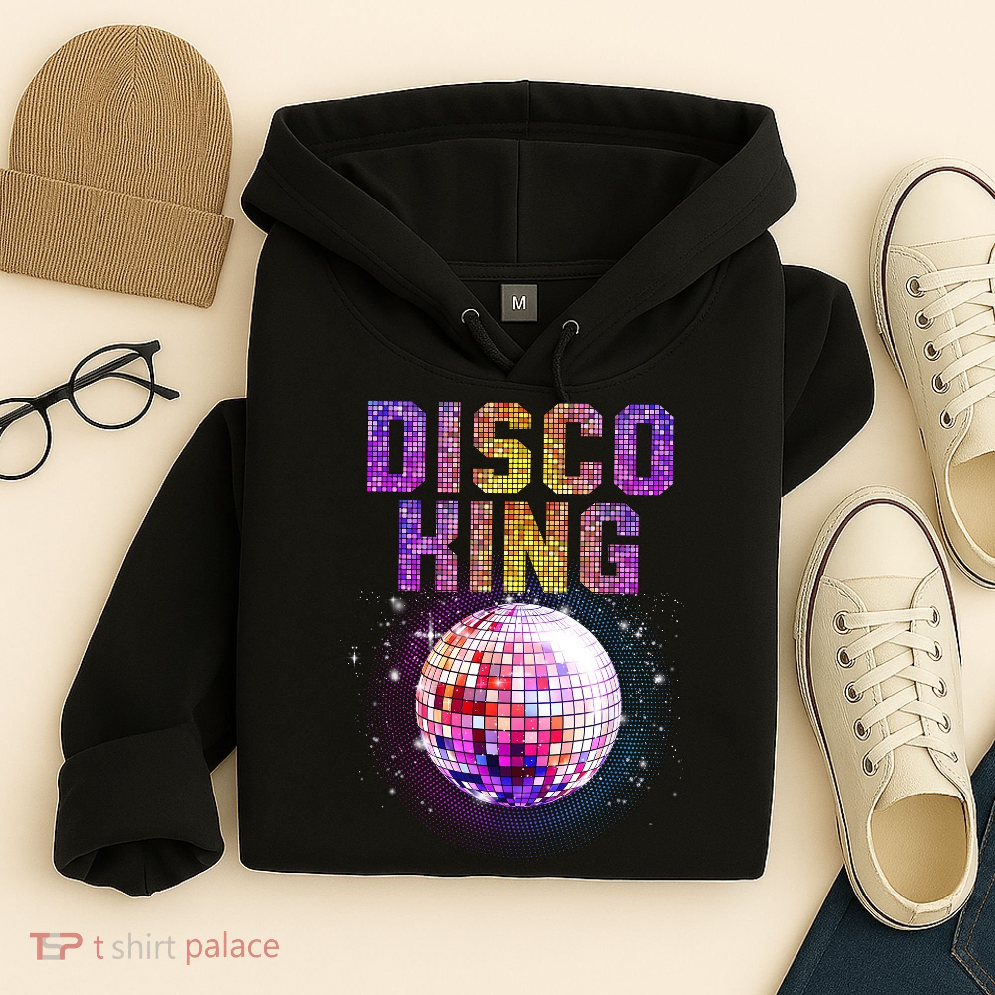 Best Disco Art Groovy Dance Music Disco Lover Hoodie
