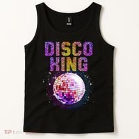 Best Disco Art Groovy Dance Music Disco Lover Tank Top thumb 2