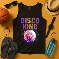 Best Disco Art Groovy Dance Music Disco Lover Tank Top thumb 4