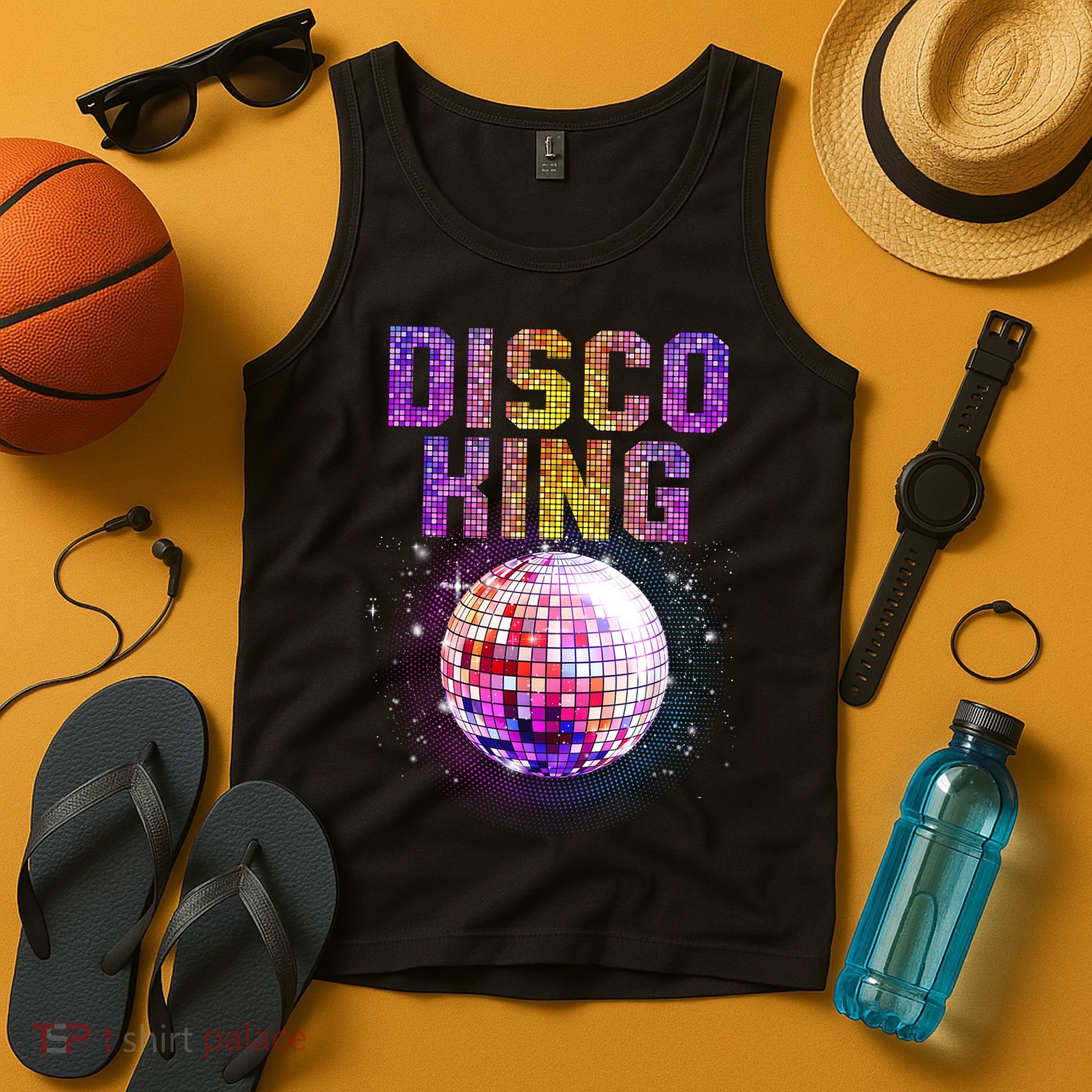 Best Disco Art Groovy Dance Music Disco Lover Tank Top