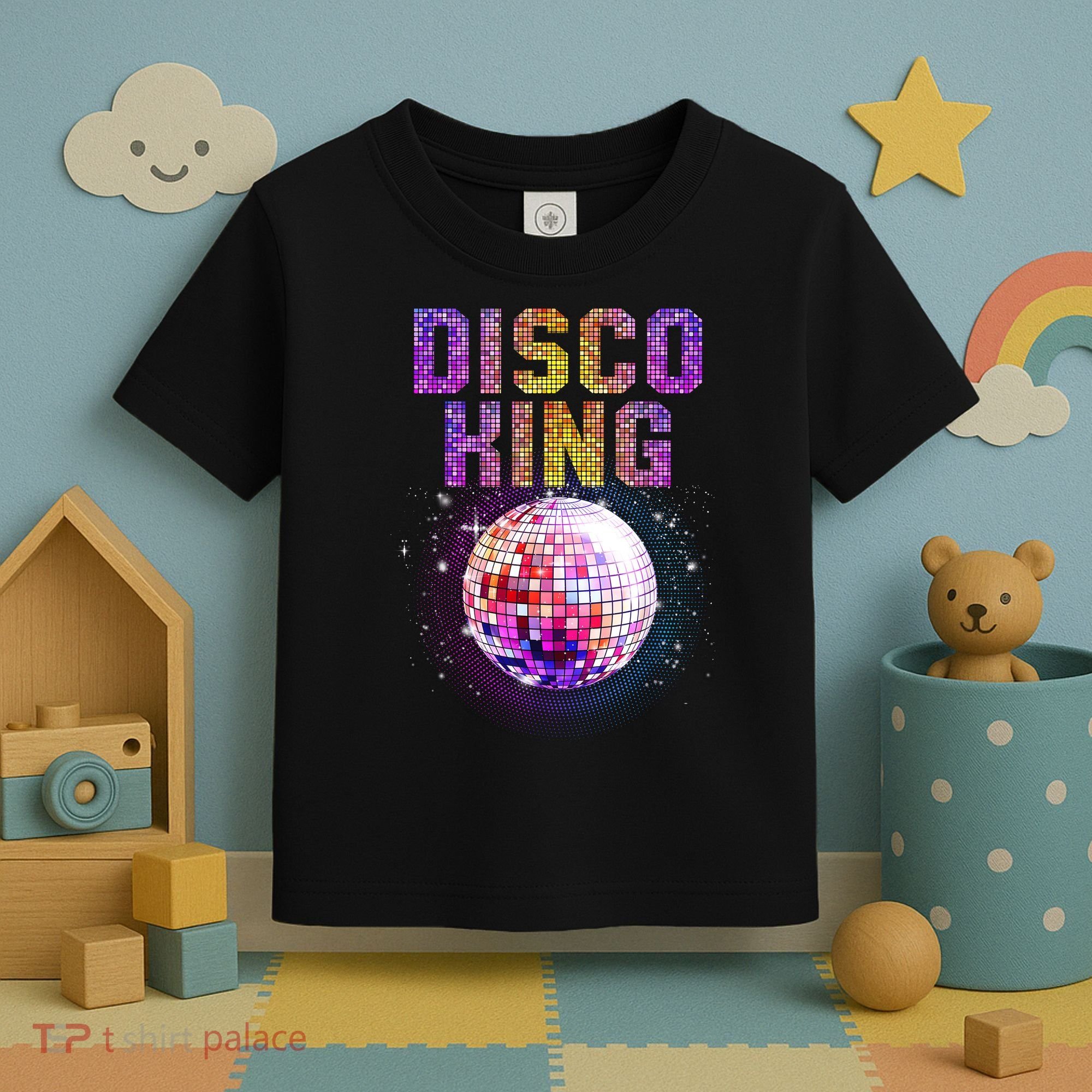 Best Disco Art Groovy Dance Music Disco Lover Toddler T-Shirt