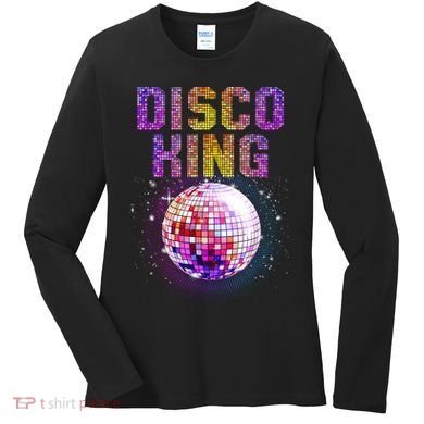 Best Disco Art Groovy Dance Music Disco Lover Women's Long Sleeve Shirt