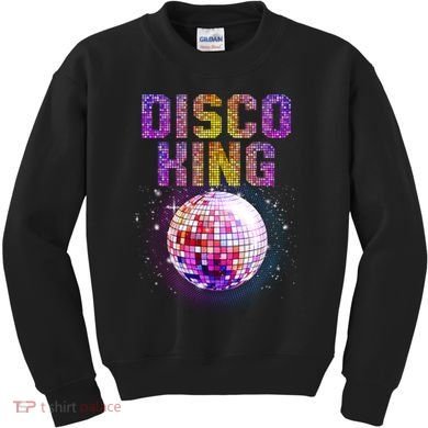Best Disco Art Groovy Dance Music Disco Lover Kids Sweatshirt