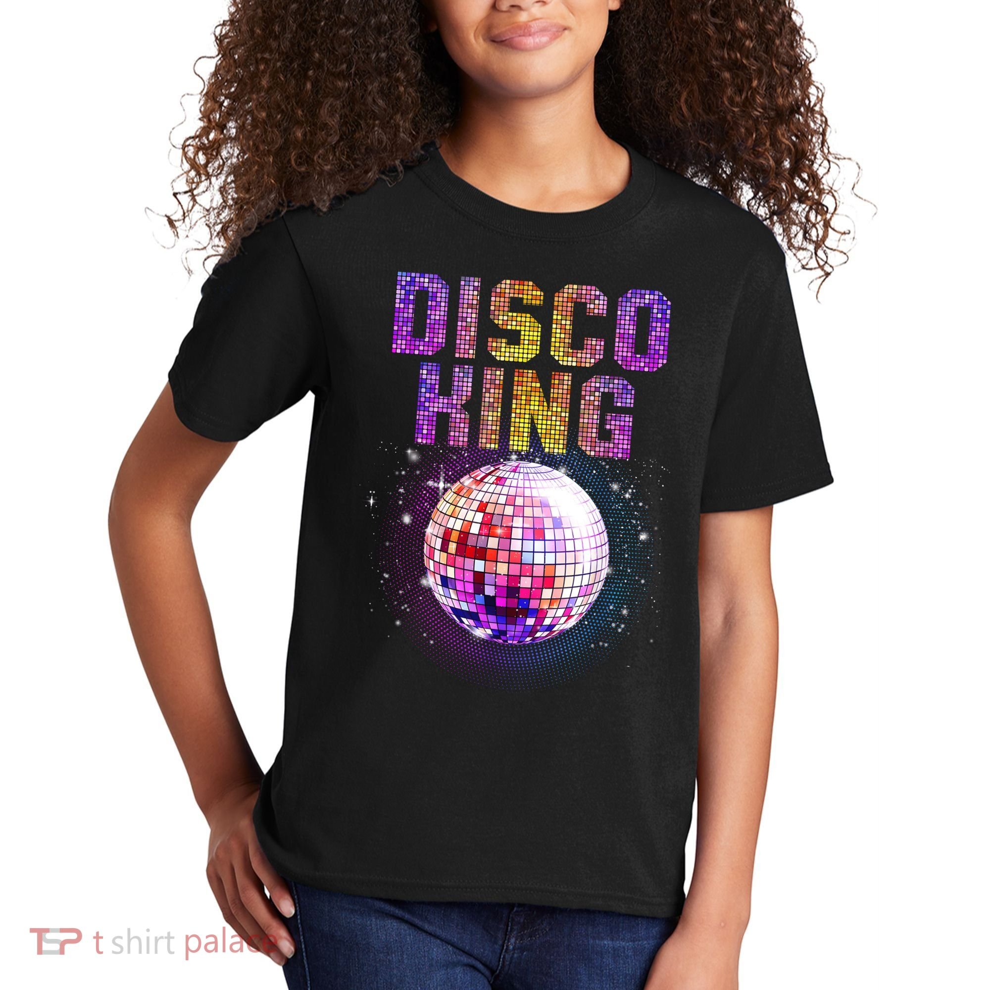 Best Disco Art Groovy Dance Music Disco Lover Kids T-Shirt