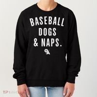 Baseball Dogs And Naps Women's Sweatshirt thumb 0