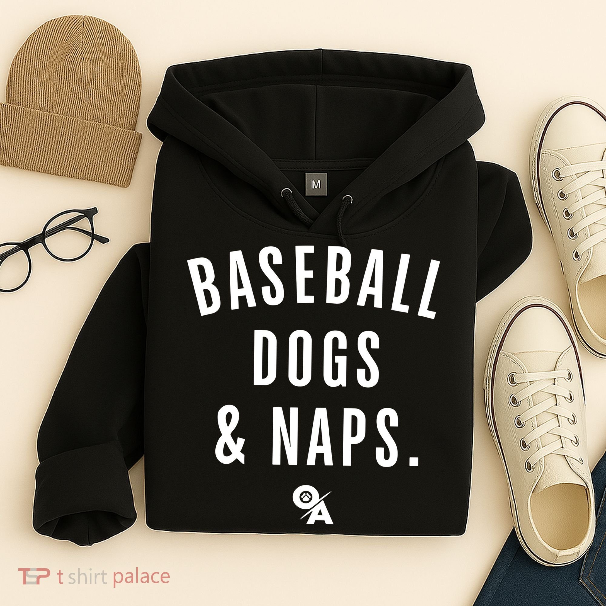 Baseball Dogs And Naps Hoodie