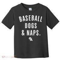 Baseball Dogs And Naps Toddler T-Shirt thumb 0