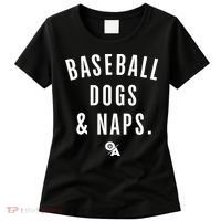 Baseball Dogs And Naps Women's T-Shirt thumb 0