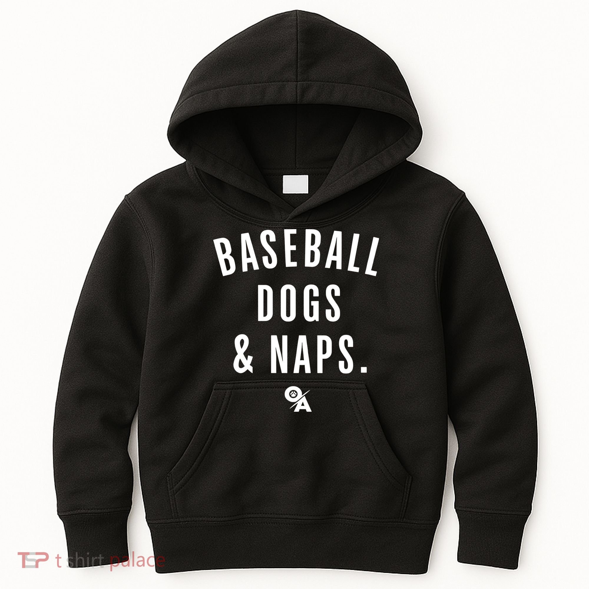 Baseball Dogs And Naps Kids Hoodie