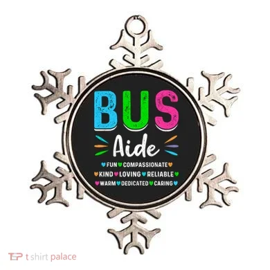 Bus Driver Aide Back To School Matching Group Squad Ornament