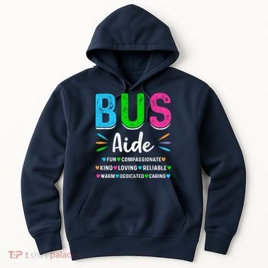 Bus Driver Aide Back To School Matching Group Squad Hoodie