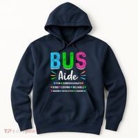 Bus Driver Aide Back To School Matching Group Squad Hoodie thumb 0
