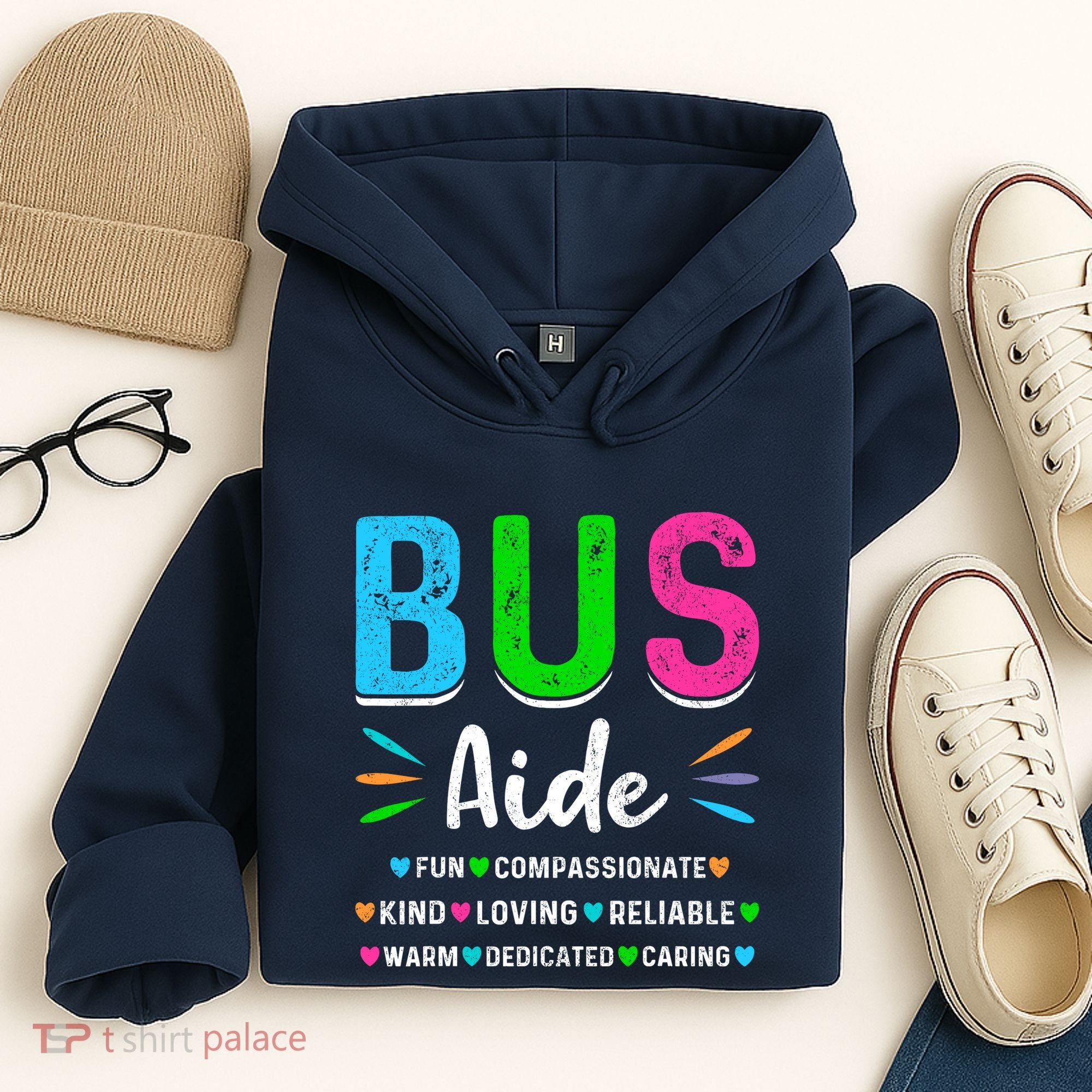 Bus Driver Aide Back To School Matching Group Squad Hoodie