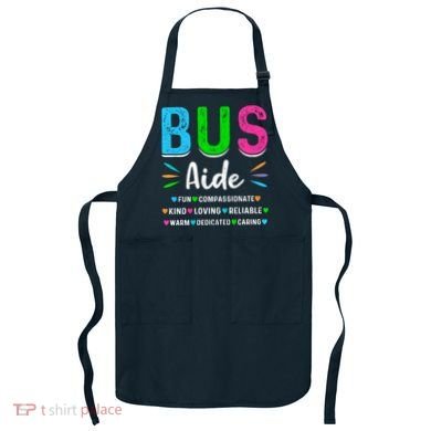 Bus Driver Aide Back To School Matching Group Squad Apron