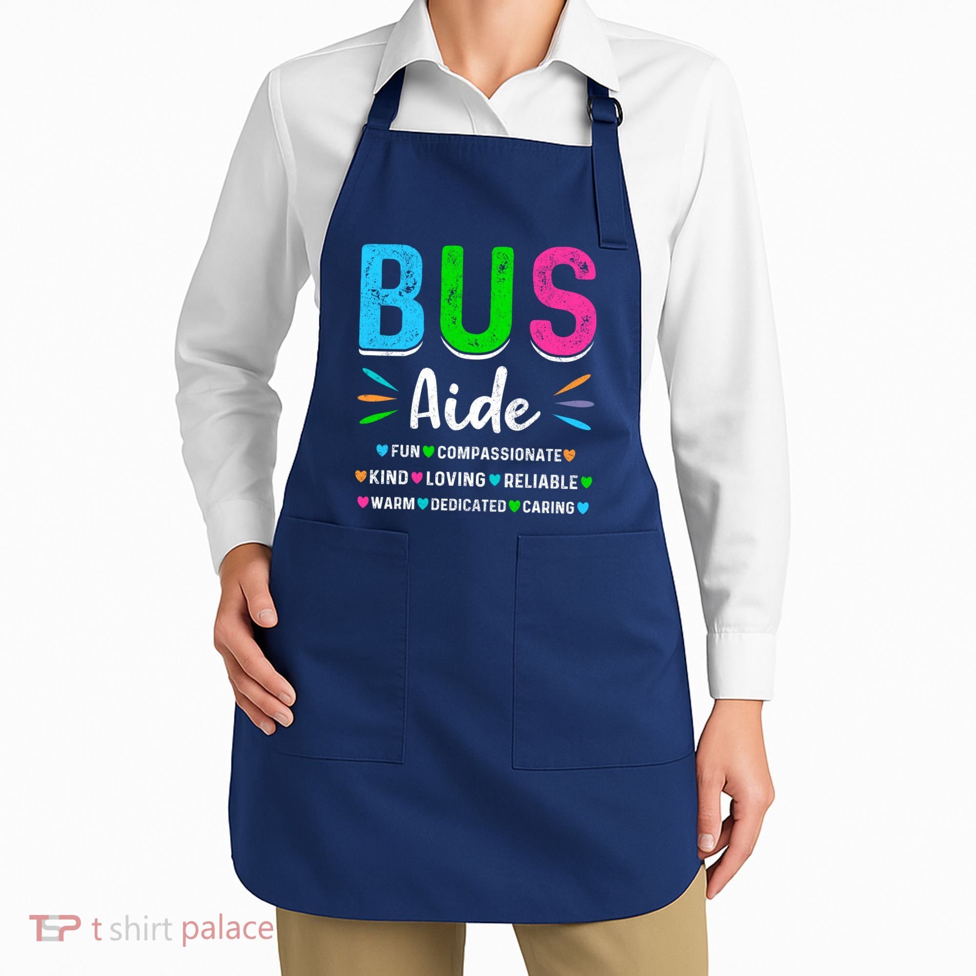 Bus Driver Aide Back To School Matching Group Squad Apron