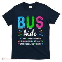 Bus Driver Aide Back To School Matching Group Squad T-Shirt thumb 0
