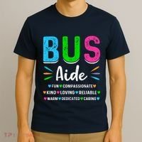 Bus Driver Aide Back To School Matching Group Squad T-Shirt thumb 3