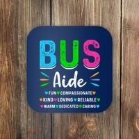Bus Driver Aide Back To School Matching Group Squad Coaster thumb 0