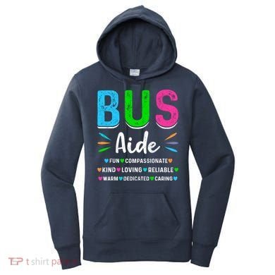 Bus Driver Aide Back To School Matching Group Squad Women's Hoodie