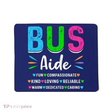 Bus Driver Aide Back To School Matching Group Squad Mousepad