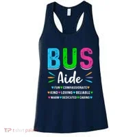 Bus Driver Aide Back To School Matching Group Squad Women's Tank Top thumb 0