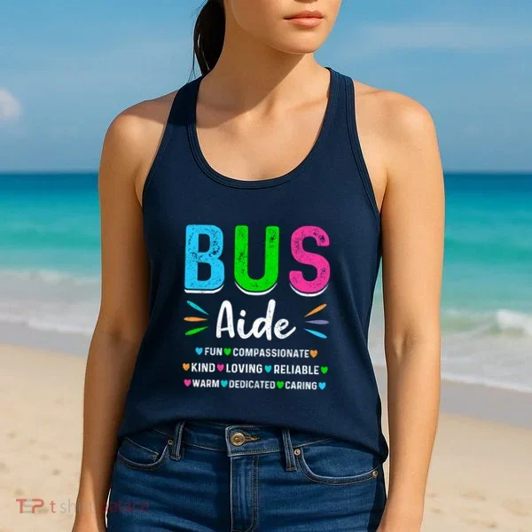 Bus Driver Aide Back To School Matching Group Squad Women's Tank Top