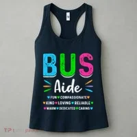 Bus Driver Aide Back To School Matching Group Squad Women's Tank Top thumb 3