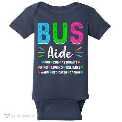 Bus Driver Aide Back To School Matching Group Squad Baby Bodysuit