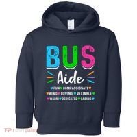 Bus Driver Aide Back To School Matching Group Squad Toddler Hoodie thumb 0