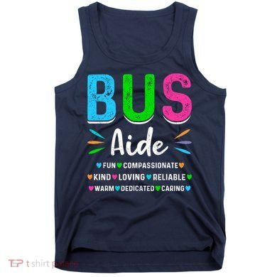 Bus Driver Aide Back To School Matching Group Squad Tank Top