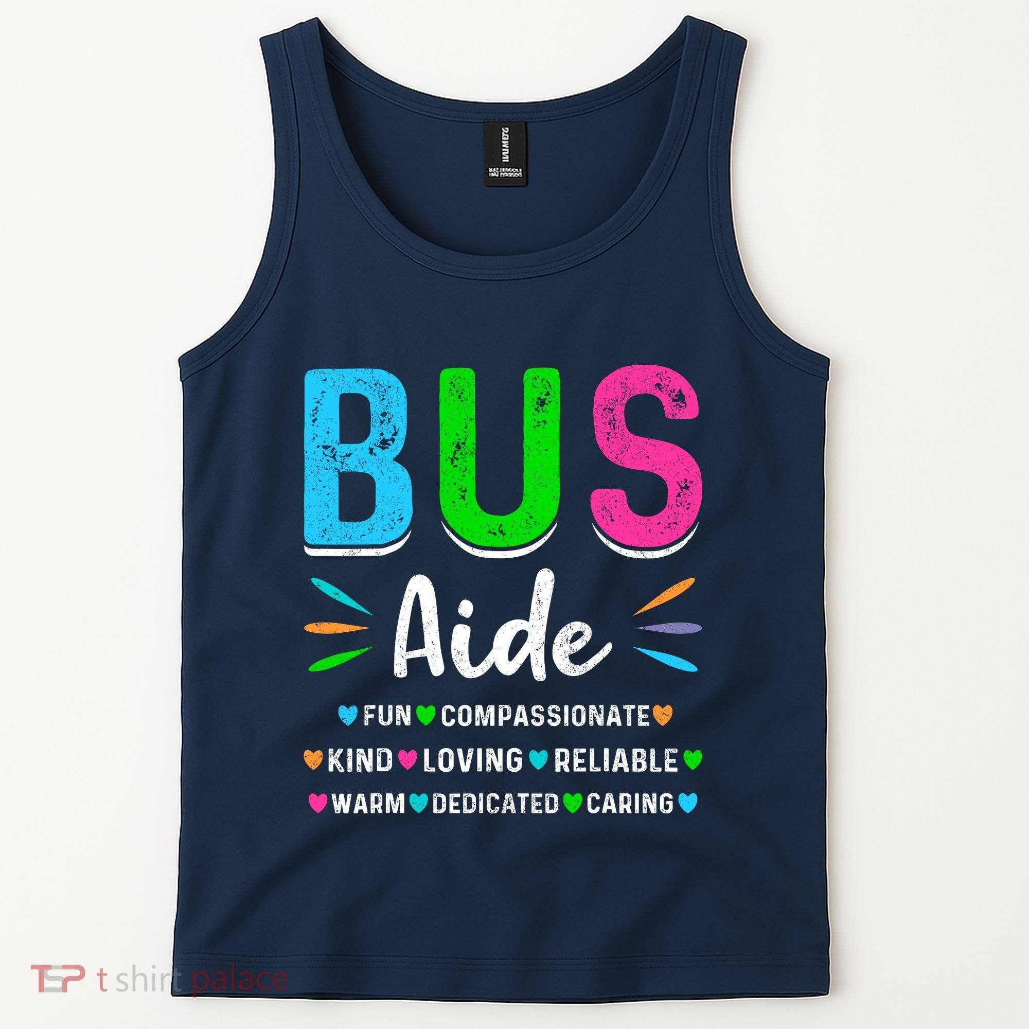 Bus Driver Aide Back To School Matching Group Squad Tank Top