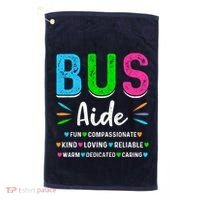 Bus Driver Aide Back To School Matching Group Squad Golf Towel thumb 0