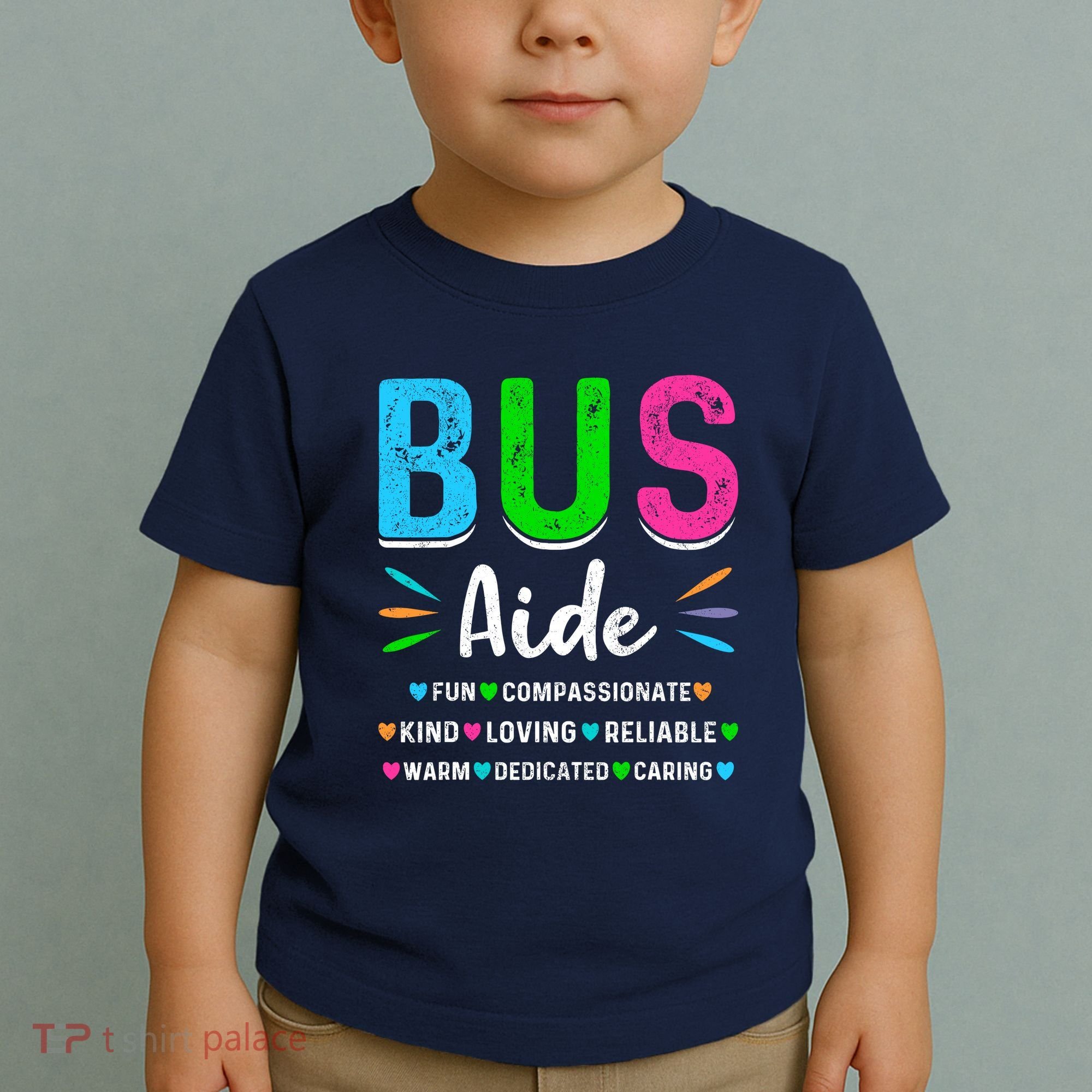 Bus Driver Aide Back To School Matching Group Squad Toddler T-Shirt