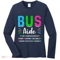 Bus Driver Aide Back To School Matching Group Squad Women's Long Sleeve Shirt thumb 0